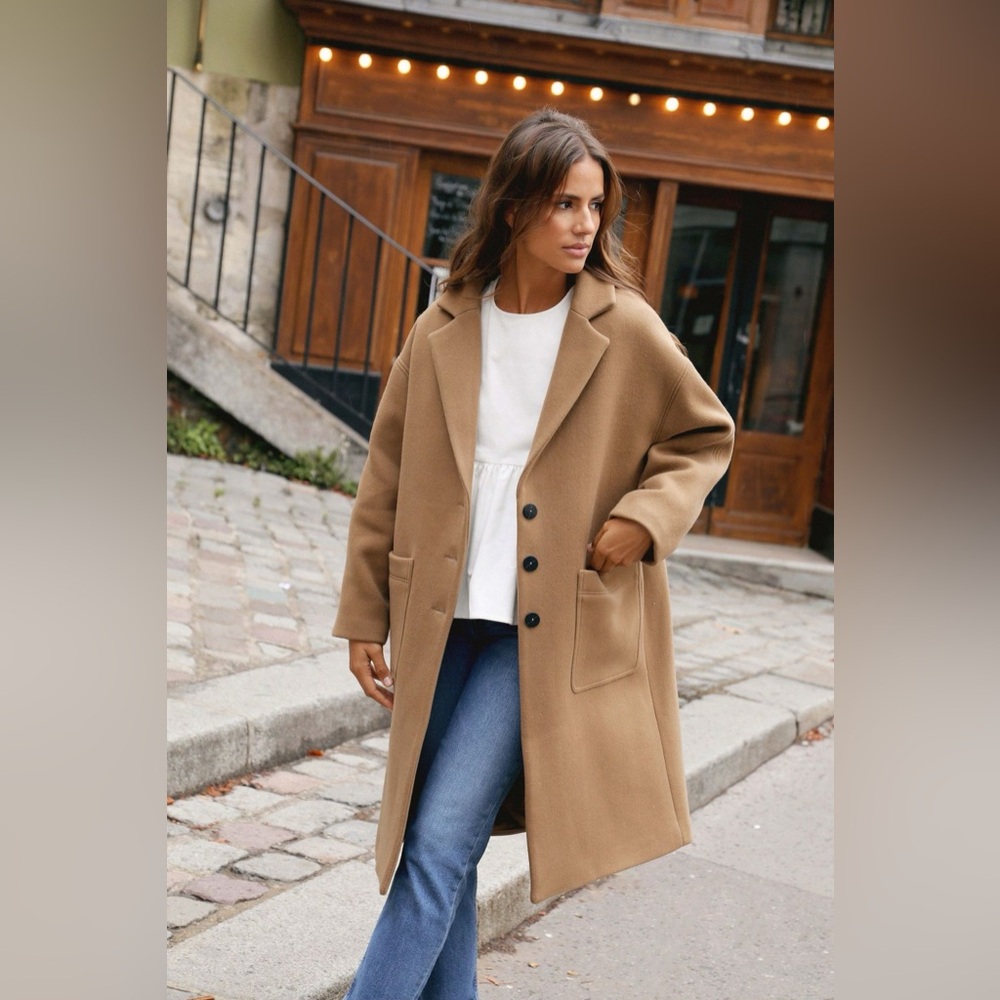 Rosae Paris Camel Trench Coat